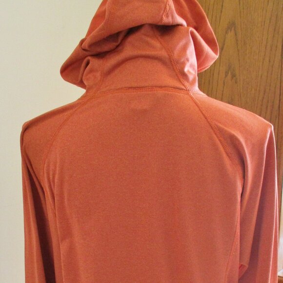 Pendleton Women's Half Zip, Long Sleeve, Athletic Hoodie, Rust/Orange, Size L - Picture 7 of 13
